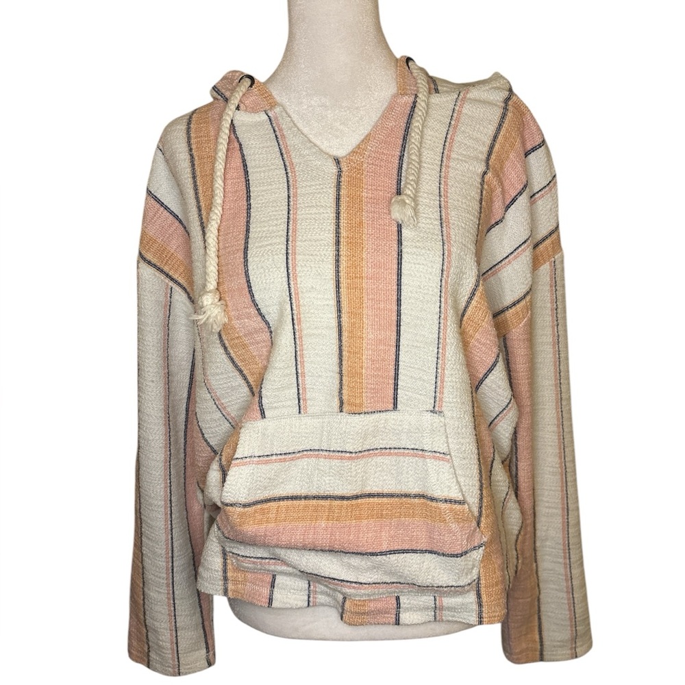 Ocean Drive Multicolor Striped Hoodie